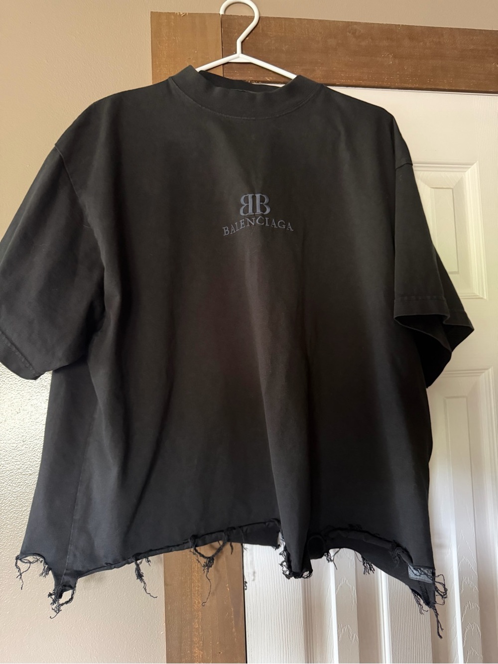 Balenciaga Black Oversized Logo T-Shirt